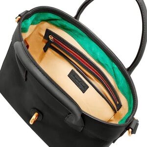 Dooney & Bourke Florentine Leather North/South-Black/black